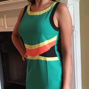 Worn once multi color dress summer spring cinco